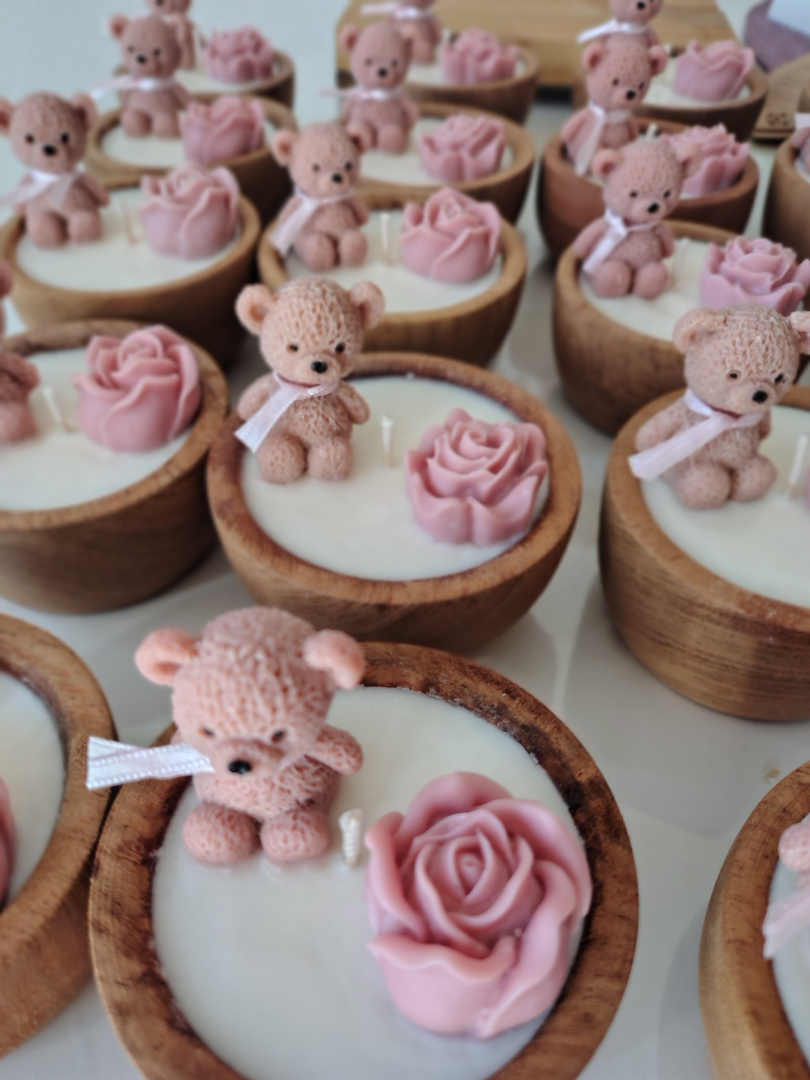 Cuencos osito con flor